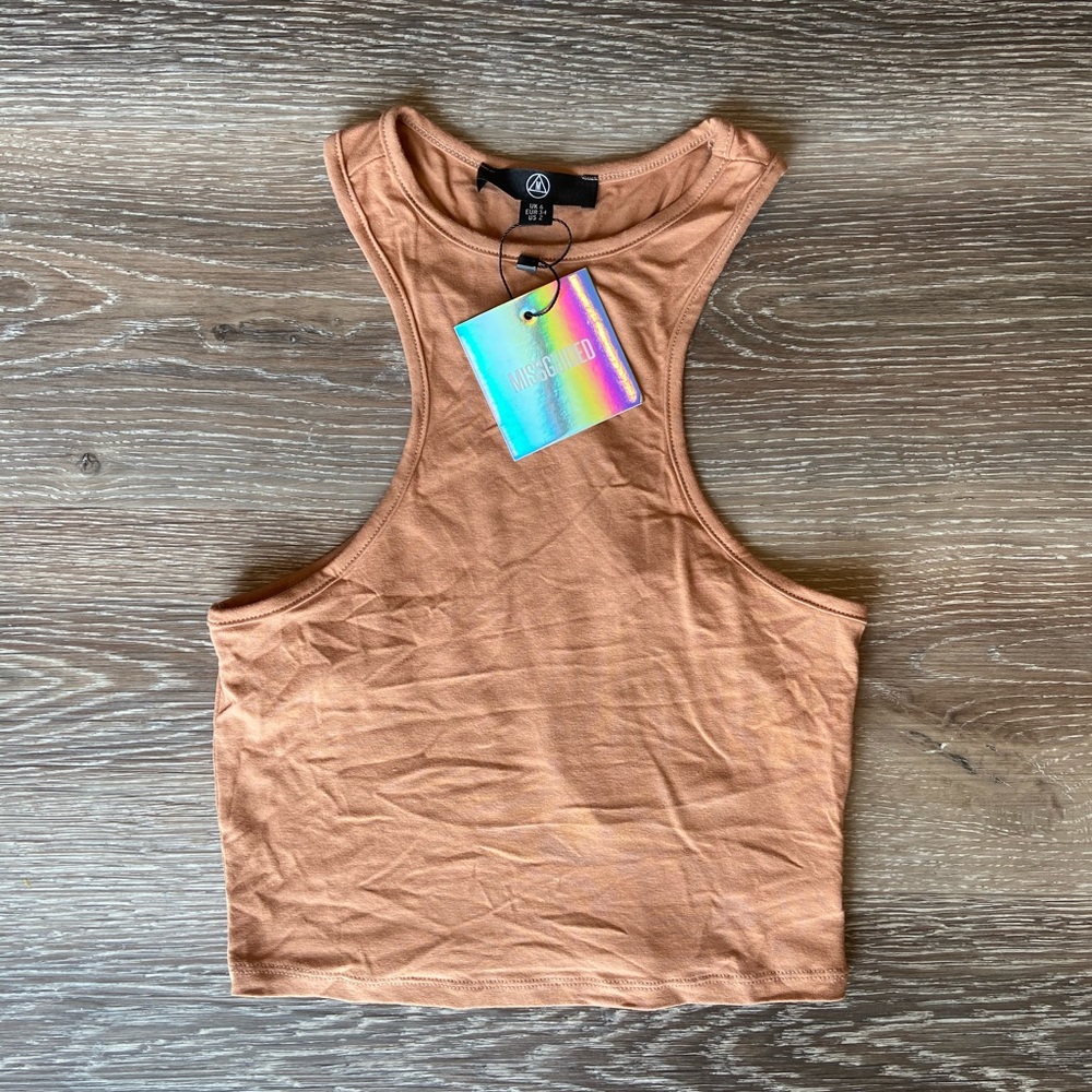 Missguided crop tank top